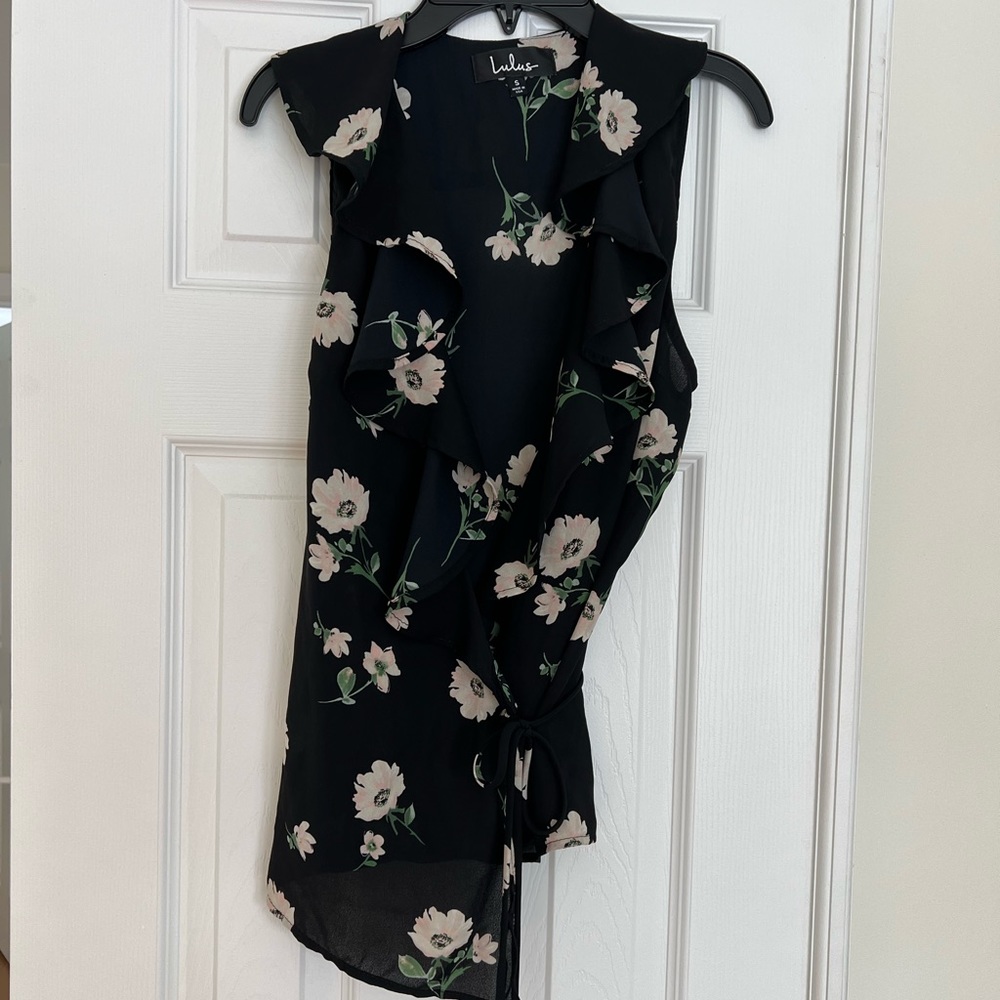 Lulus wrap blouse